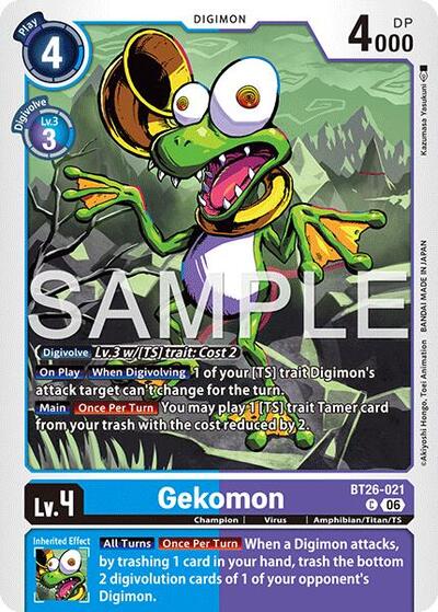 Gekomon - Timeless Bonds Digimon spoiler