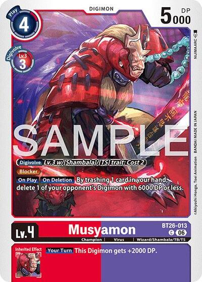 Musyamon - Timeless Bonds Digimon spoiler