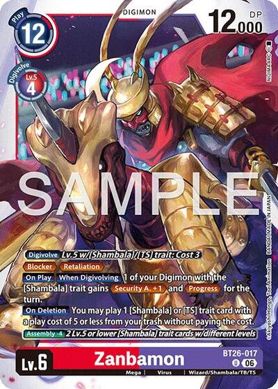 Zanbamon - Timeless Bonds Digimon spoiler
