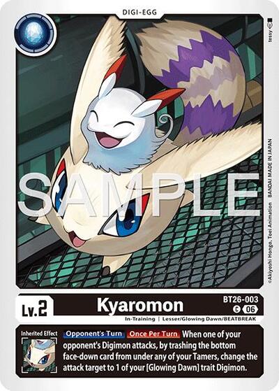 Kyaromon - Timeless Bonds Digimon spoiler