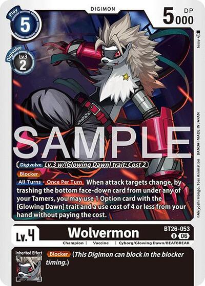 Wolvermon - Timeless Bonds Digimon spoiler
