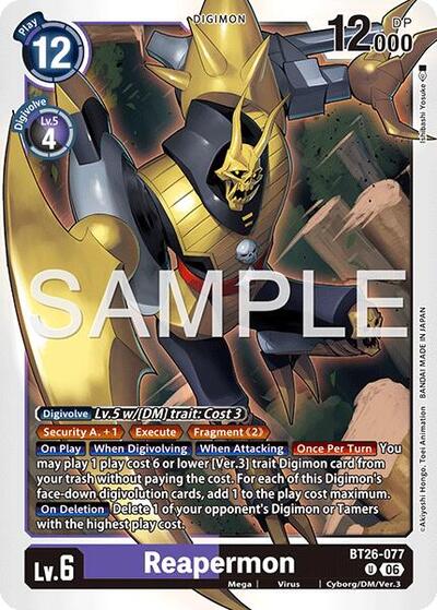 Reapermon - Timeless Bonds Digimon spoiler