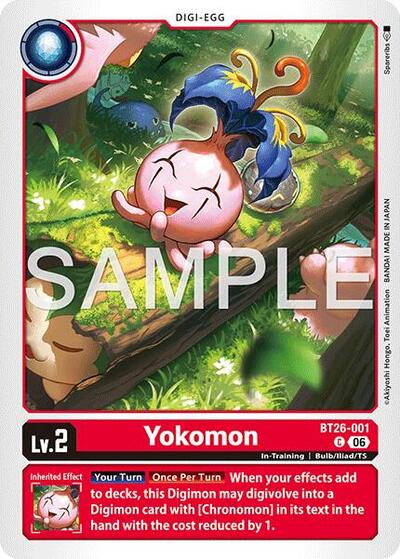 Yokomon - Timeless Bonds Digimon spoiler