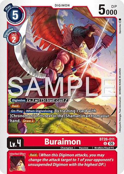 Buraimon - Timeless Bonds Digimon spoiler