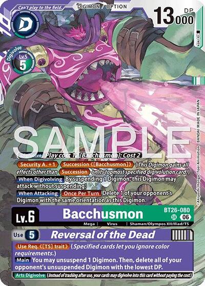 Bacchusmon // Reversal of the Dead