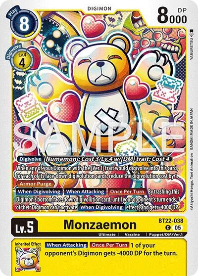 Monzaemon - Limited Card Pack -Final Crest- Digimon spoiler