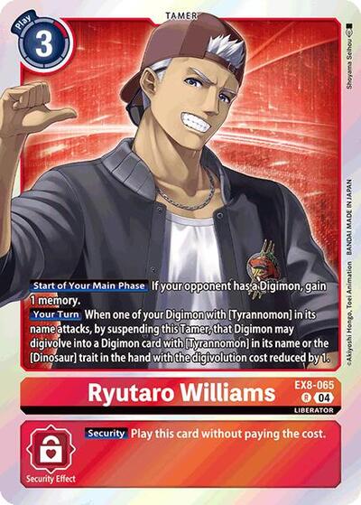 Ryutaro Williams - Limited Card Pack -Final Crest- Digimon spoiler