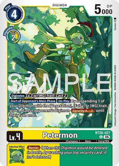 Petermon - Timeless Bonds Digimon spoiler