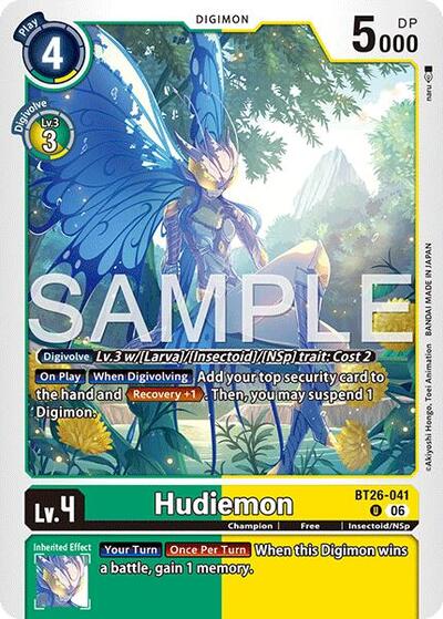 Hudiemon - Timeless Bonds Digimon spoiler