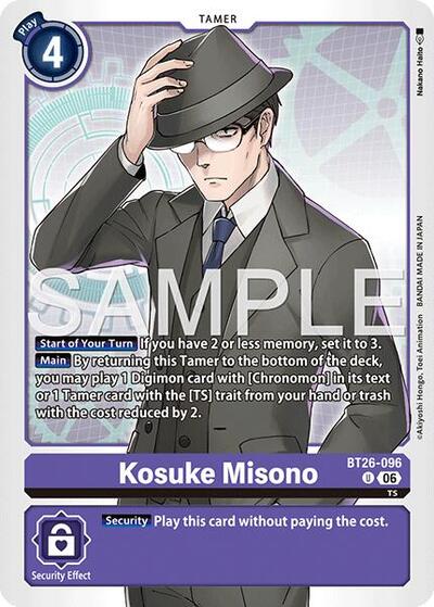 Kosuke Misono - Timeless Bonds Digimon spoiler
